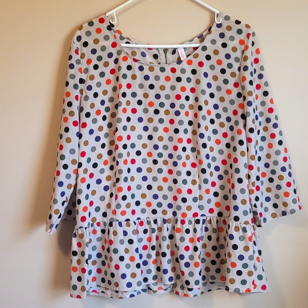 Xhilaration Polka dot top
